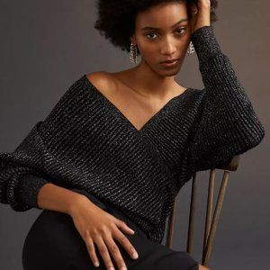 Shimmer Surplice Pullover